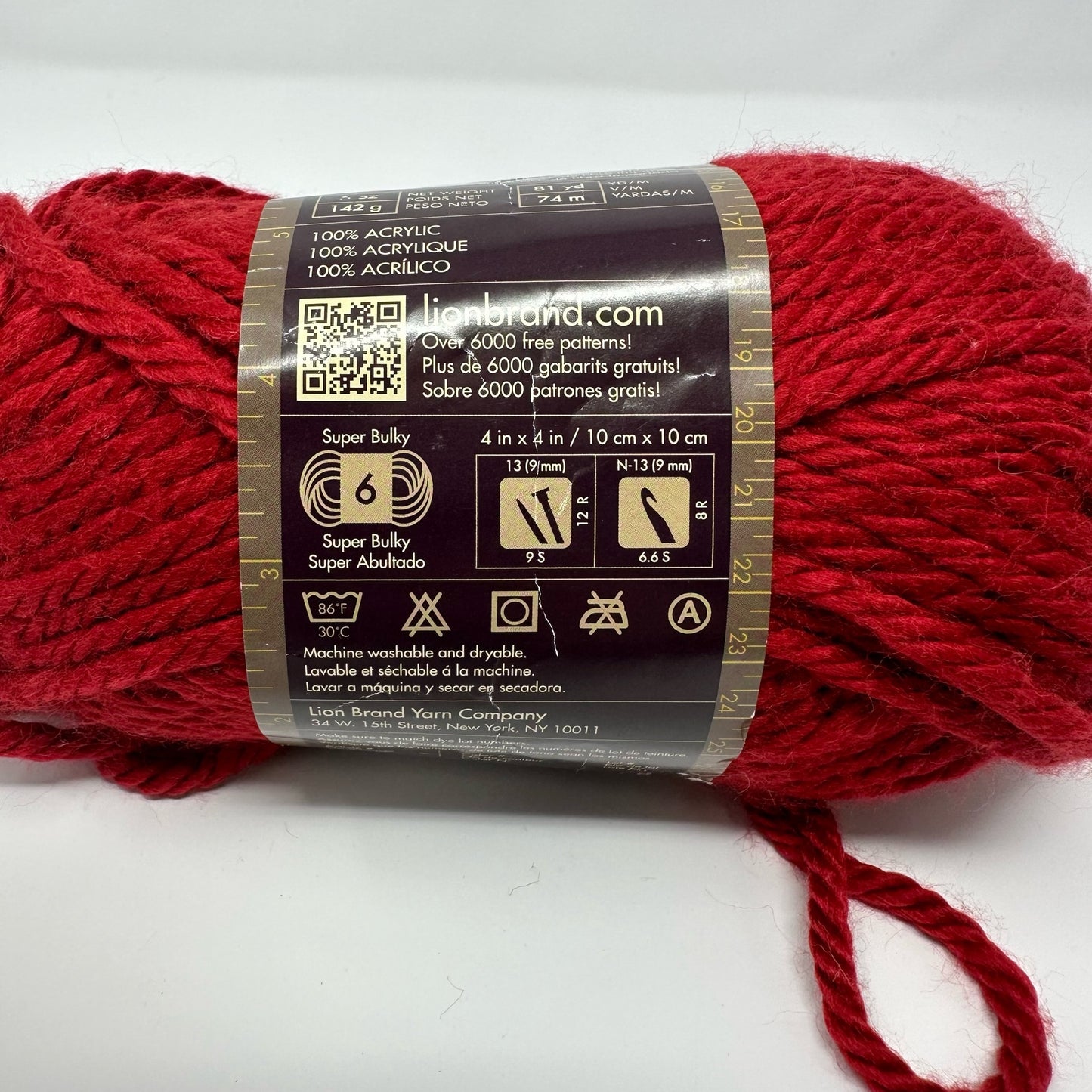Lion Brand Yarns Hometown Super Bulky Yarn 100% Acrylic 5 oz