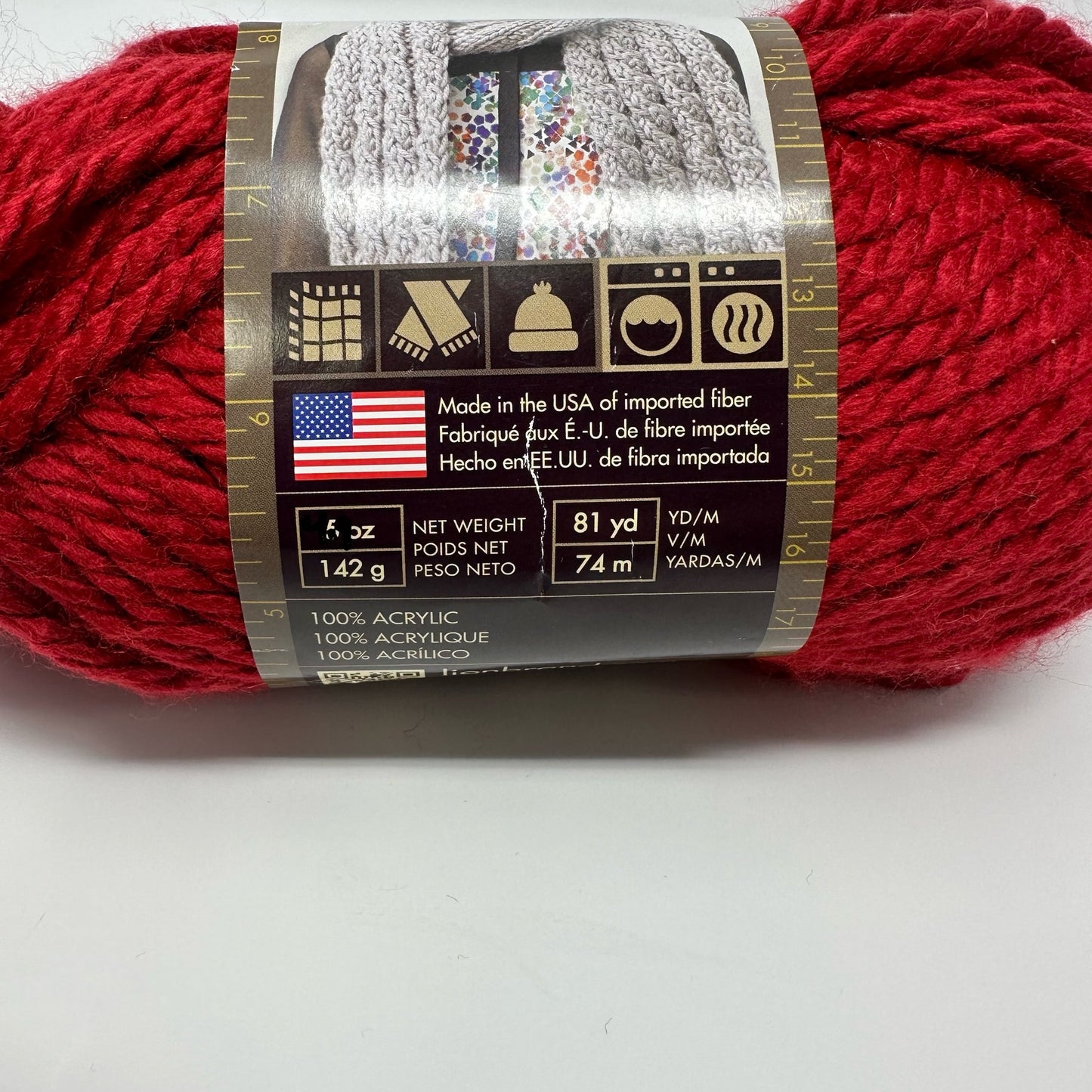 Lion Brand Yarns Hometown Super Bulky Yarn 100% Acrylic 5 oz
