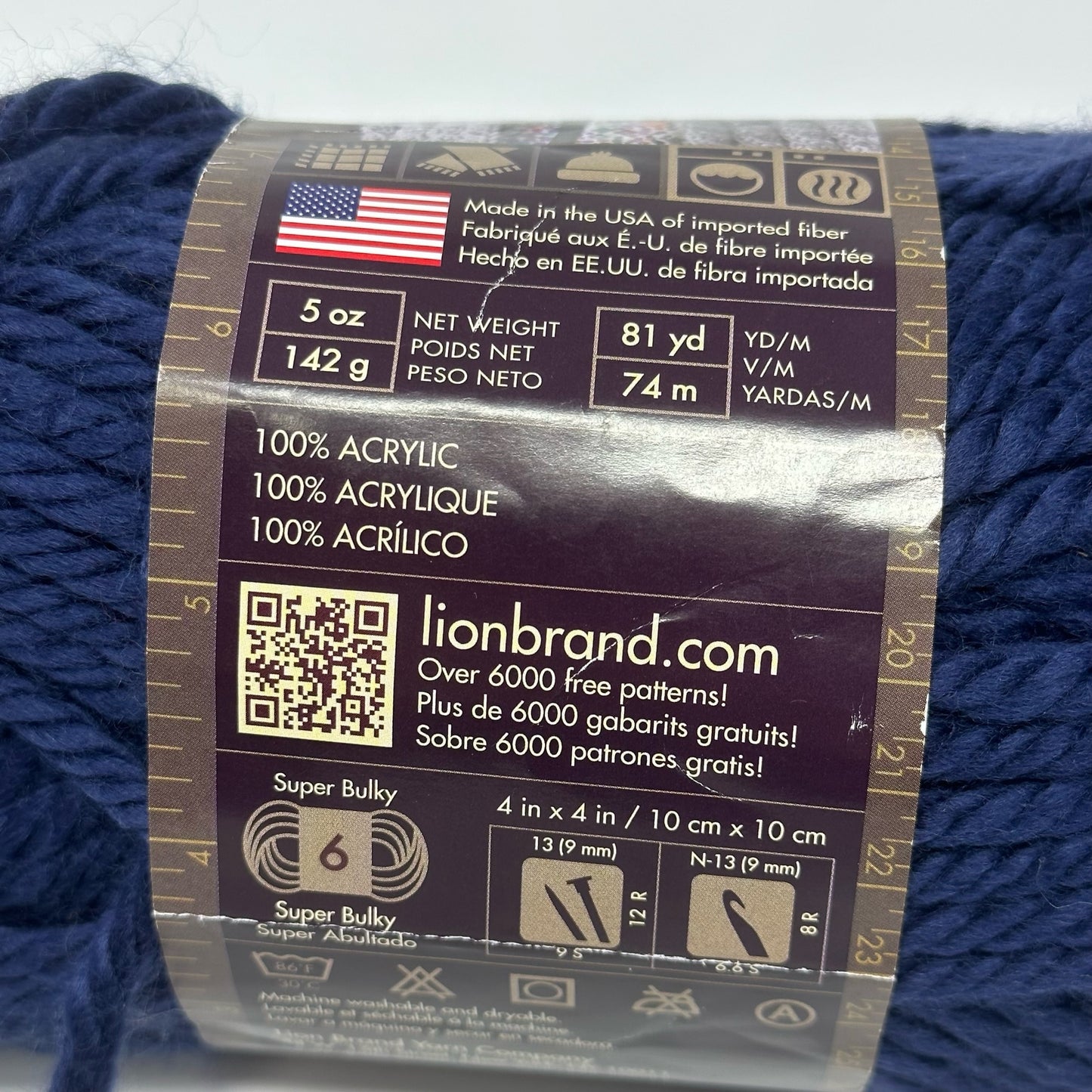 Lion Brand Yarns Hometown Super Bulky Yarn 100% Acrylic 5 oz