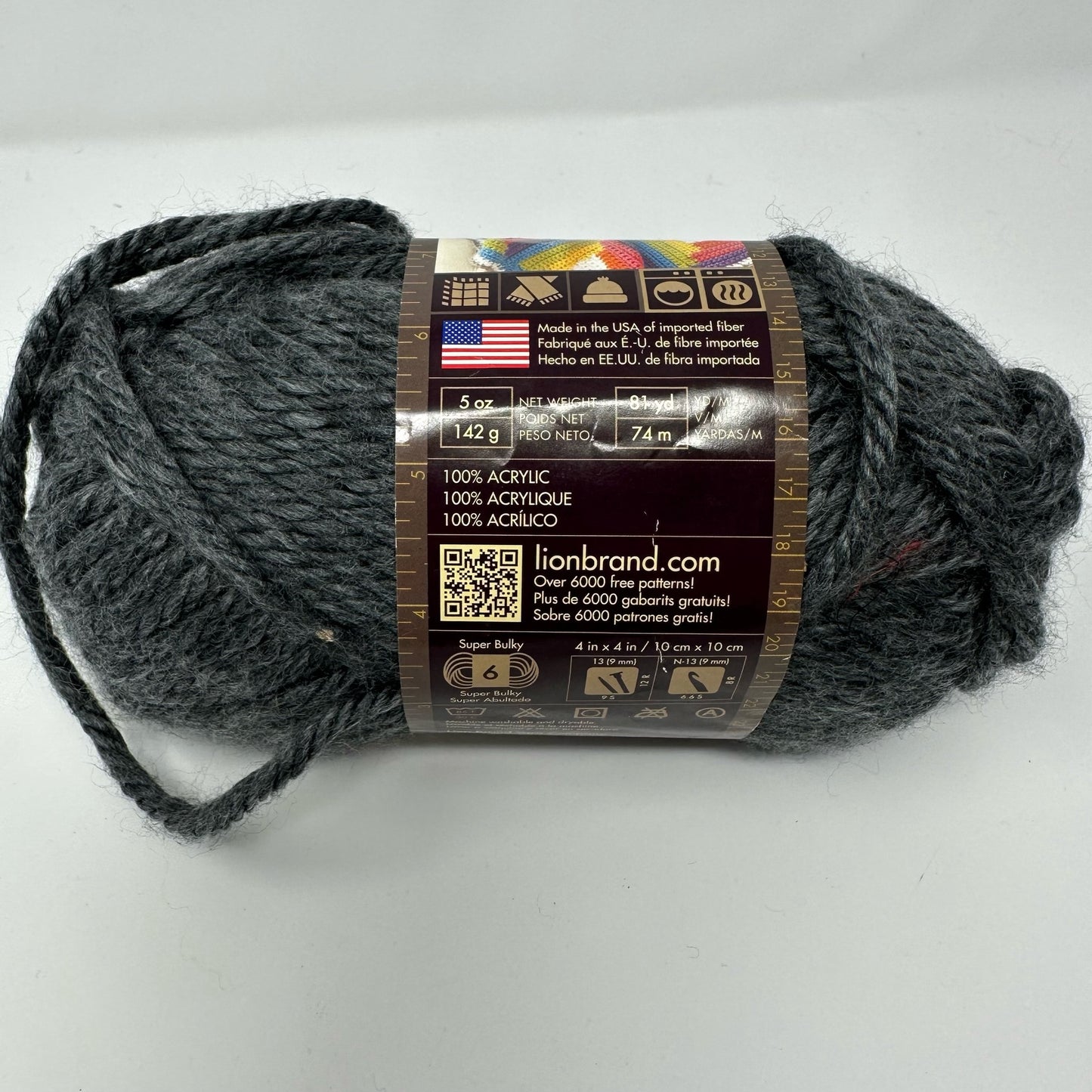 Lion Brand Yarns Hometown Super Bulky Yarn 100% Acrylic 5 oz