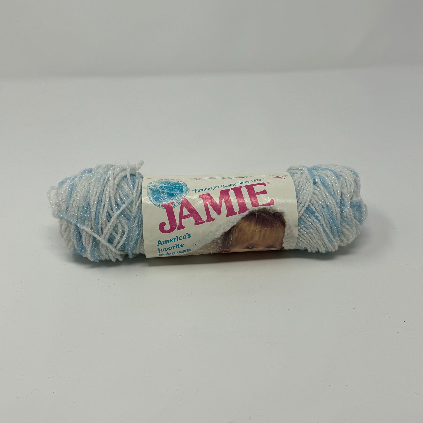 Vintage Lion Brand Yarns Jamie Baby Soft Yarn Acrylic Rayon 1.75 oz 185 Yds