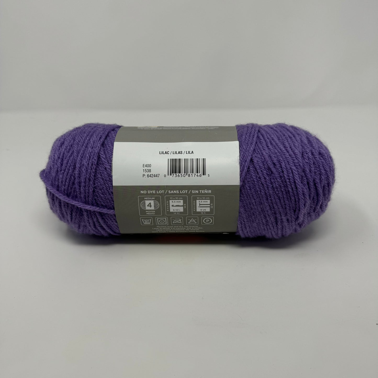 Red Heart With Love Yarn Medium Worsted Weight 7 oz 370 Yards Acrylic Purple Lilac