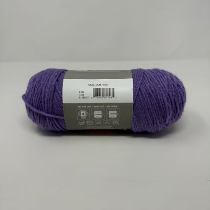 Red Heart With Love Yarn Medium Worsted Weight 7 oz 370 Yards Acrylic Purple Lilac