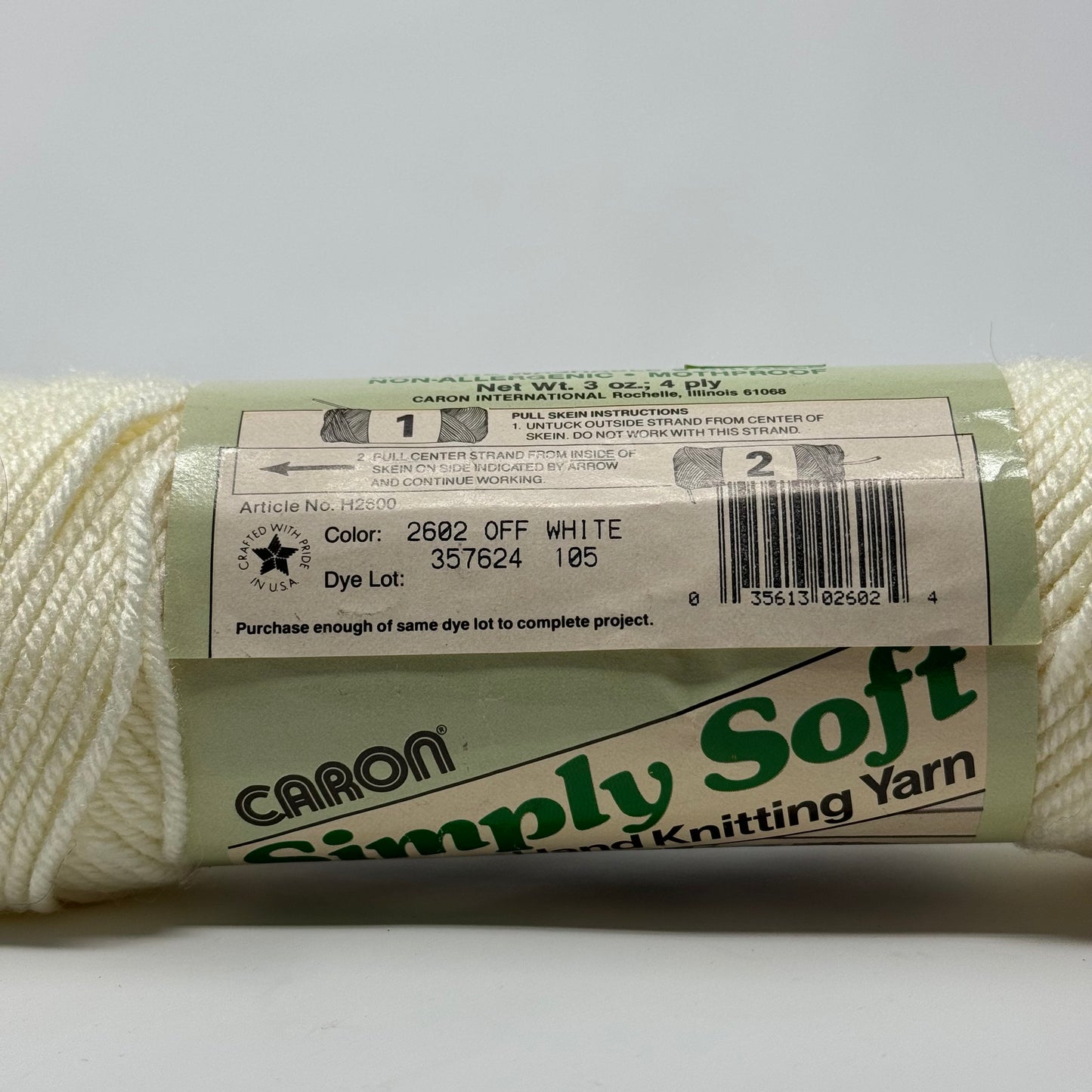 Vintage Caron Simply Soft Acrylic Yarn