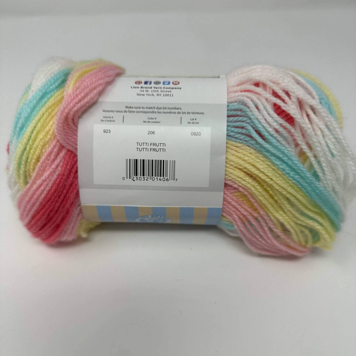 Icecream Variegated Yarn: Tutti Frutti