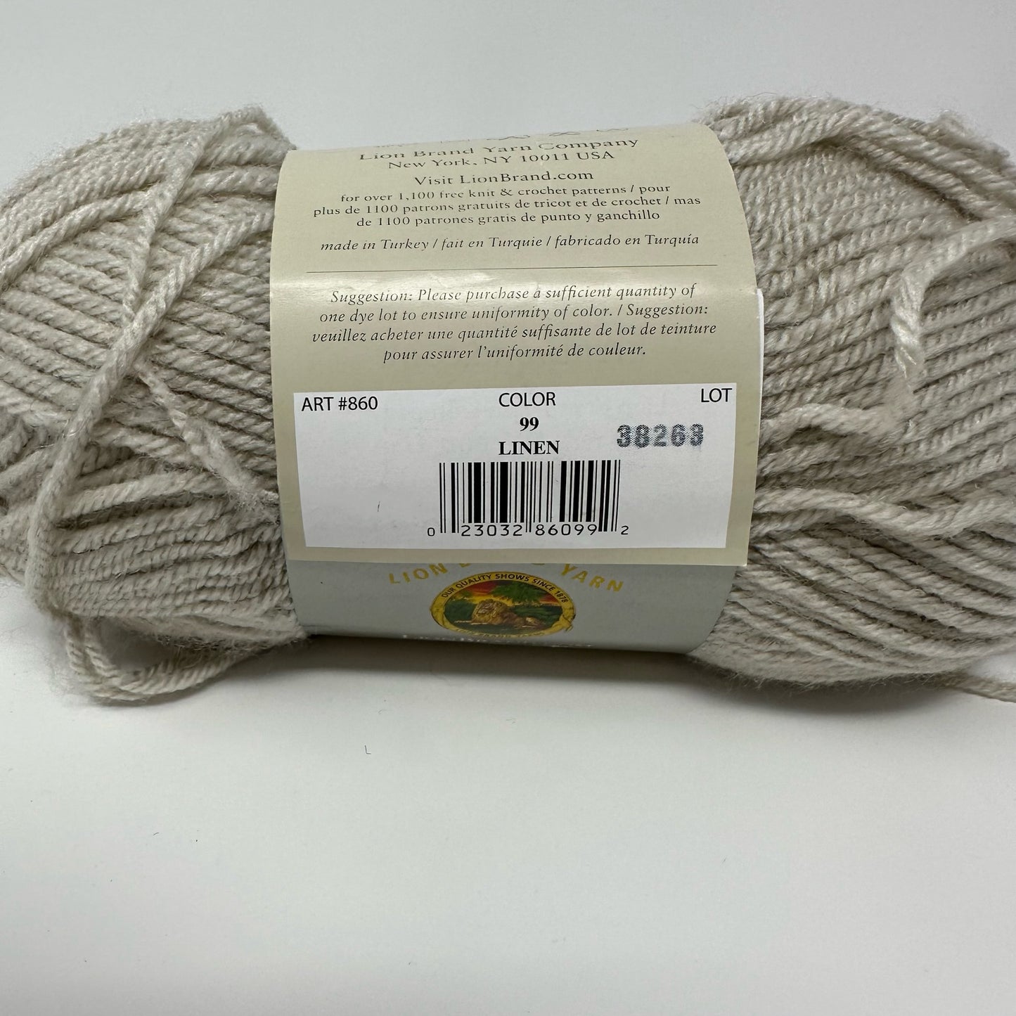 Lion Brand Yarns Vanna’s Choice Medium Worsted Weight Yarn Acrylic 3.5 oz