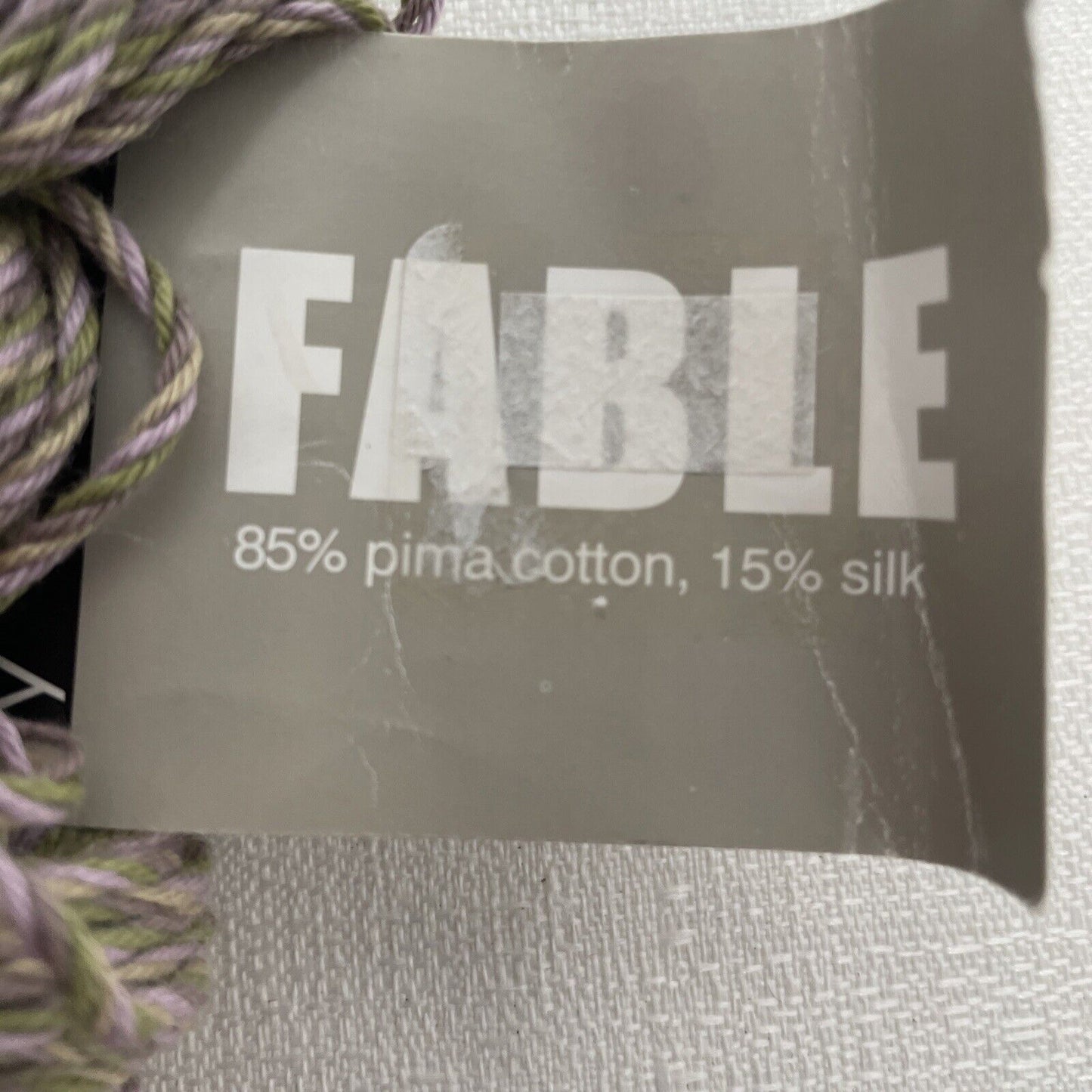 Silk & Cotton 1 Twisted Hank Yarn: Fable Artful