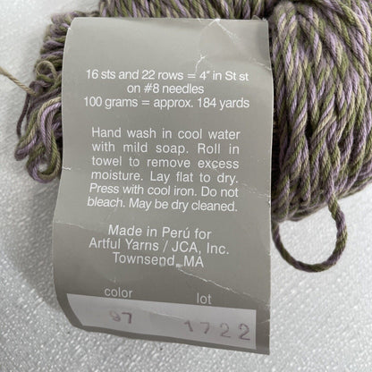 Silk & Cotton 1 Twisted Hank Yarn: Fable Artful