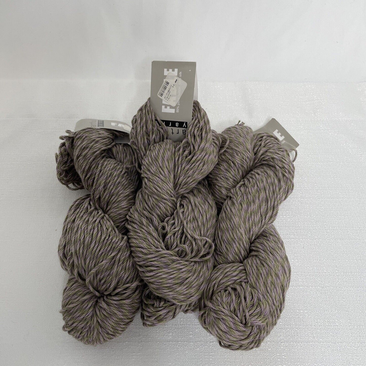 Silk & Cotton 1 Twisted Hank Yarn: Fable Artful